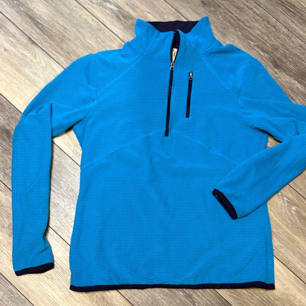 Fuda Women's Blue Quarter-Zip Sweater, Size M